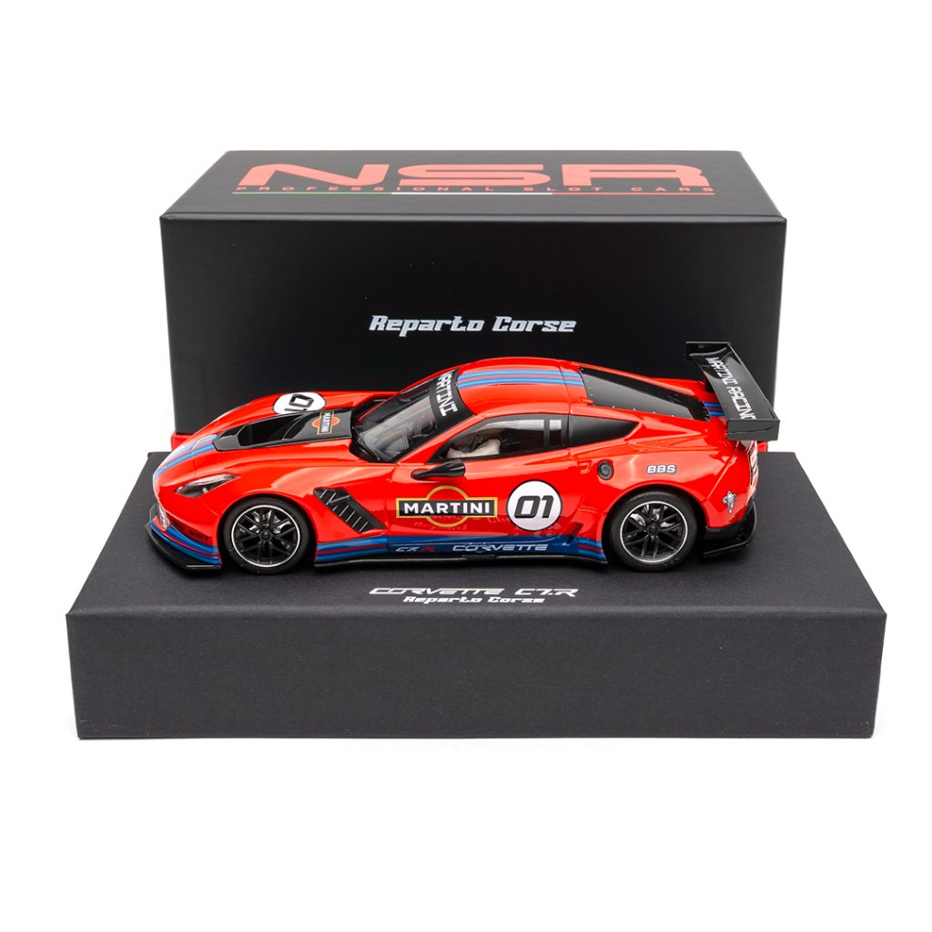 0436RCP-AW_CORVETTE C7_R MARTINI LIVERY RED 1 REPARTO CORSE - RACE SETUP FOR PLASTIC TRACKS