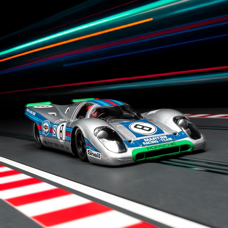 PORSCHE 917K MARTINI BRANDS HATCH 1000KM 1971 #8 ELFORD/REDMAN SW SHARK 21.5K EVO - immagine 4